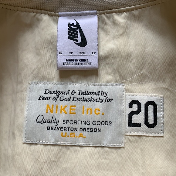 Nike x Fear of God light cream basketball jacket - Picture 10 of 13